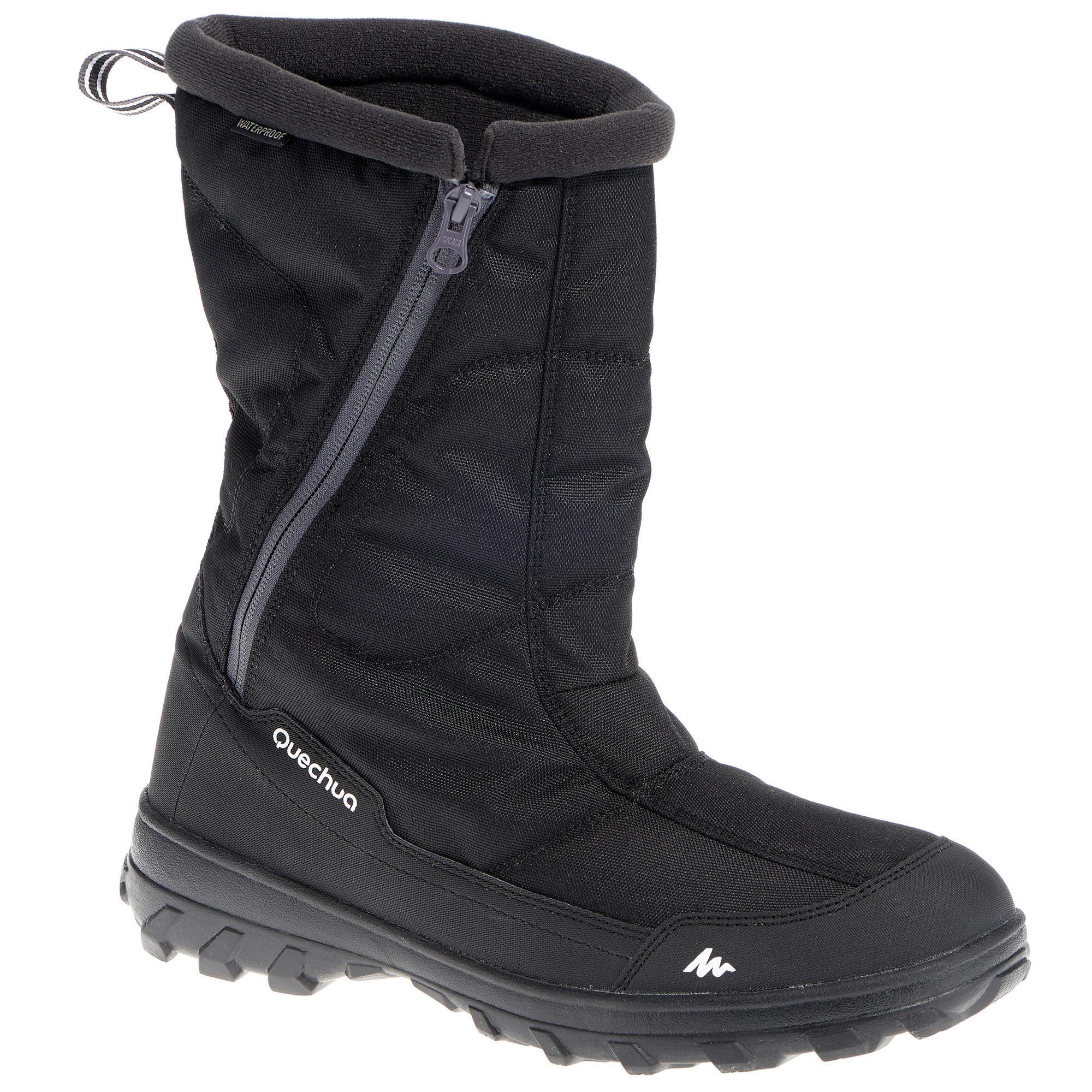 Botas De Senderismo Nieve Hombre SH100 X Warm Negro Quechua Decathlon